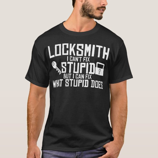 Camiseta Locksmith Joke Smith Locksmithing Locksport Key (Anverso)