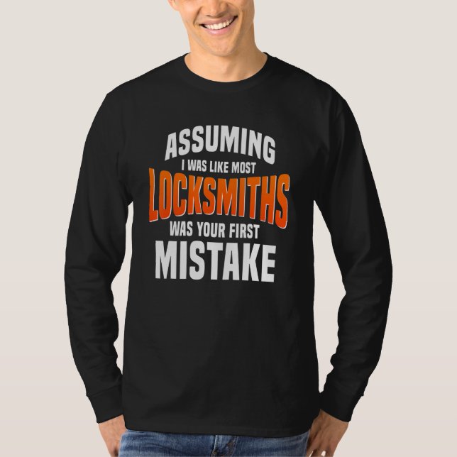 Camiseta Locksmith Key Maker Locksmithing Lock Picker Techn (Anverso)