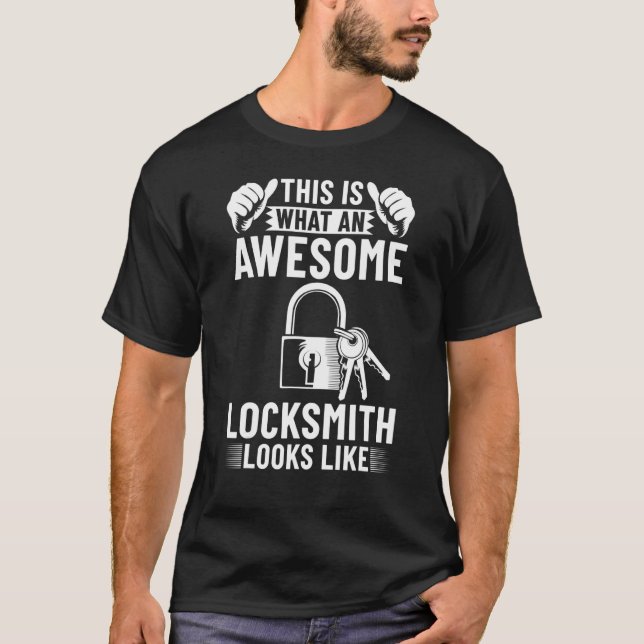 Camiseta Locksmith Lock Picker Locksmithing Tools Lock Pick (Anverso)