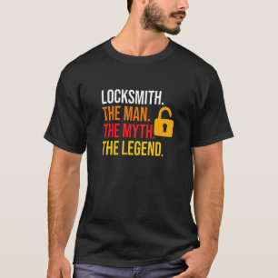 Camiseta Locksmith Man Myth Legend Lock Picksmithin