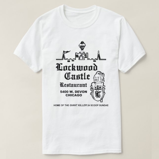 Camiseta Lockwood Castle Restaurant, Chicago, IL (Diseño del anverso)