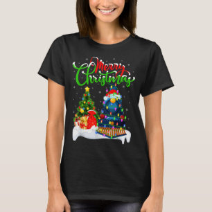 Camiseta Loco Amante de Trenes Luces de Navidad Tren de San
