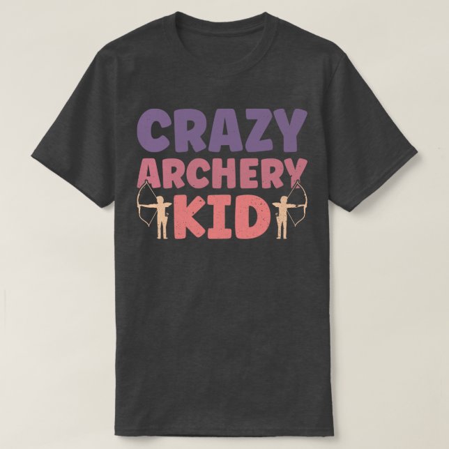 Camiseta Loco Arquero Kid Archery Bow Archer (Diseño del anverso)