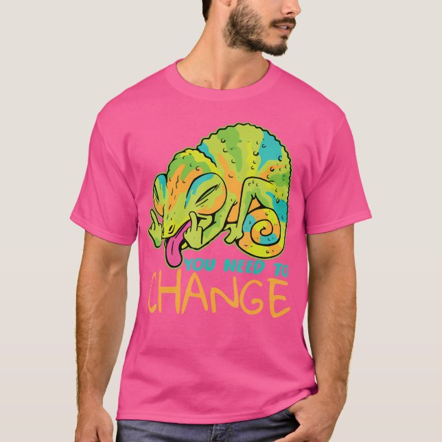 Camiseta Loco Chameleon I Lizard I Chameleon (Anverso)