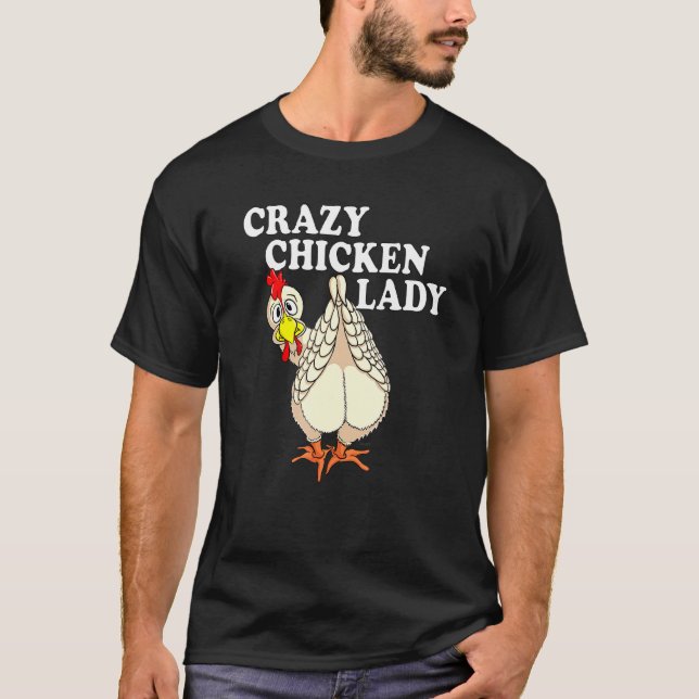 Camiseta Loco Chicken Lady Farmer Ave Lover (Anverso)
