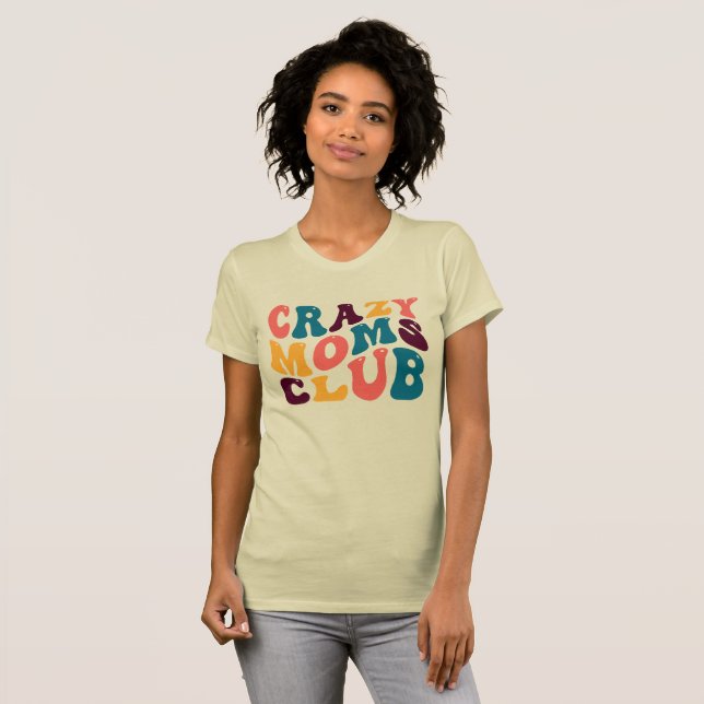 Camiseta Loco Club Moms Groovy Verano Vibes Triste Beige (Anverso completo)