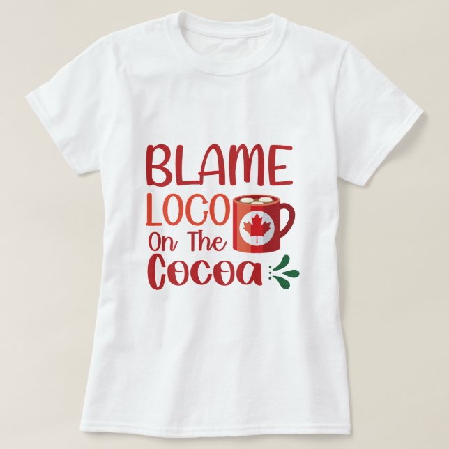 CAMISETA LOCO DE CULPA EN EL CACAO (Diseño del anverso)