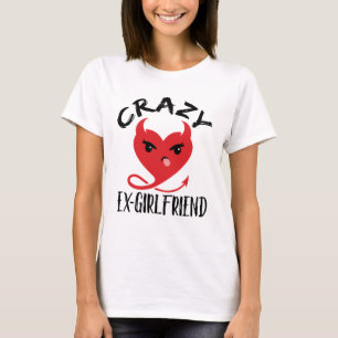 Camiseta Loco Ex-Girlfriend Funny Devil Red Heart