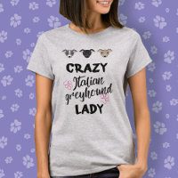 Loco Greyhound italiano Lady Perro Lover Gracioso 