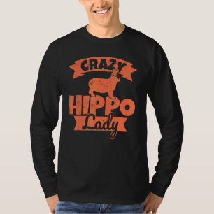 Camiseta Loco Hippo Lady Hemale Hippo Humor