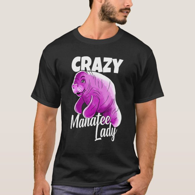 Camiseta Loco Manatee Lady Cute Graphic (Anverso)