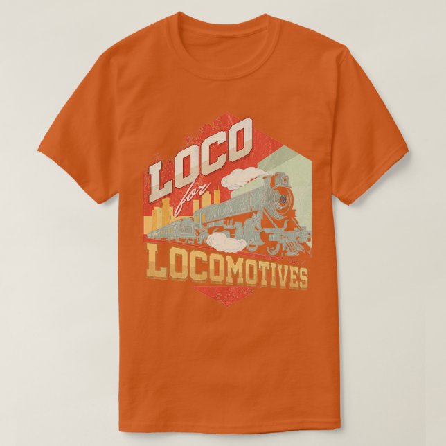 Camiseta loco para locomotoras (Diseño del anverso)
