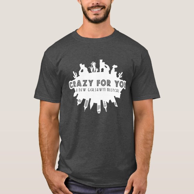 Camiseta Loco Para Usted: Un nuevo musical de Gershwin (Anverso)