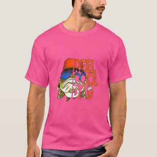 Camiseta Loco perro papá pescando graciosa Guay del Reel de