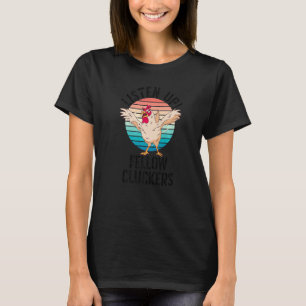 Camiseta Loco pollo asustado escuche a los compañeros de ju