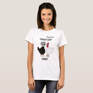 Camiseta Loco pollo Lady Humor