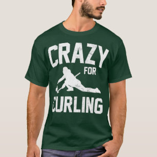 Camiseta Loco por curar divertidos deportes de invierno