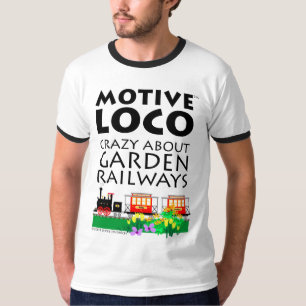 Camiseta Loco por ferrocarriles del jardín