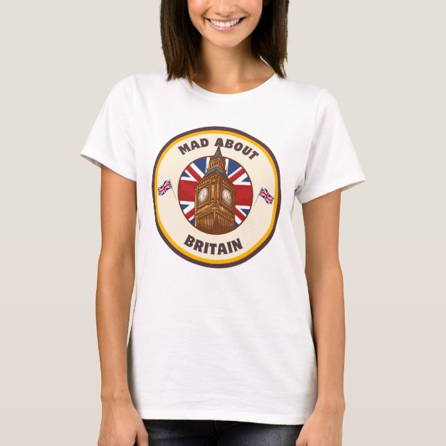 Camiseta Loco por las mujeres británicas del Big Ben (Anverso)