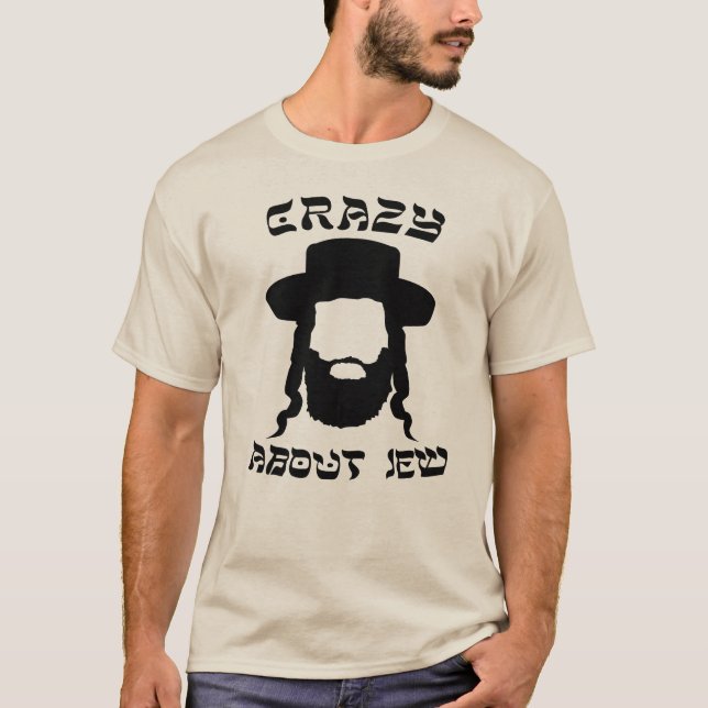 Camiseta Loco por los judíos, los judíos Pun (Anverso)