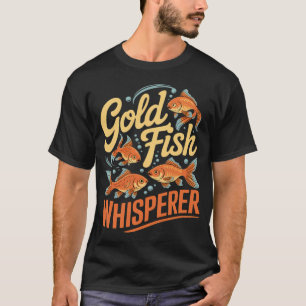 Camiseta Loco por los peces, 4 pececitos azul claro