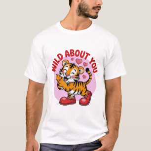 Camiseta Loco Por Ti Pun Amor Tigre Divertido