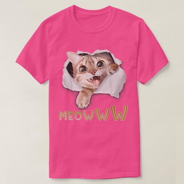 Camiseta Loco propietario de un gato amante de un gato con  (Diseño del anverso)