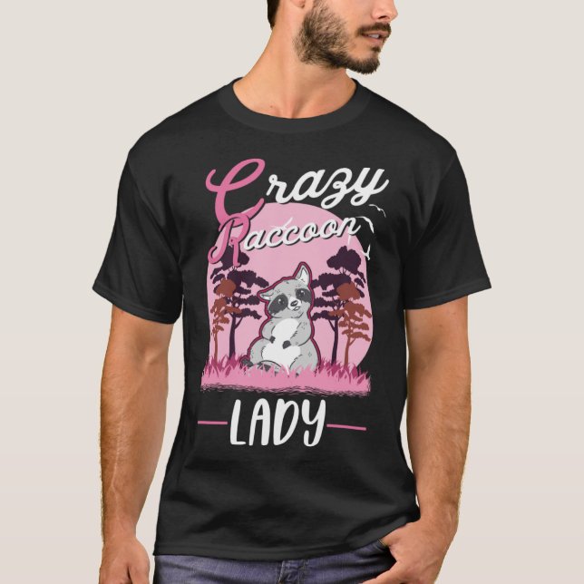 Camiseta Loco Raccoon lady Raccoon Chica (Anverso)