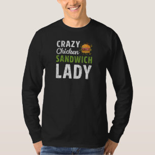 Camiseta Loco Sandwich Lady Bolonia Carne Gráfico de la com