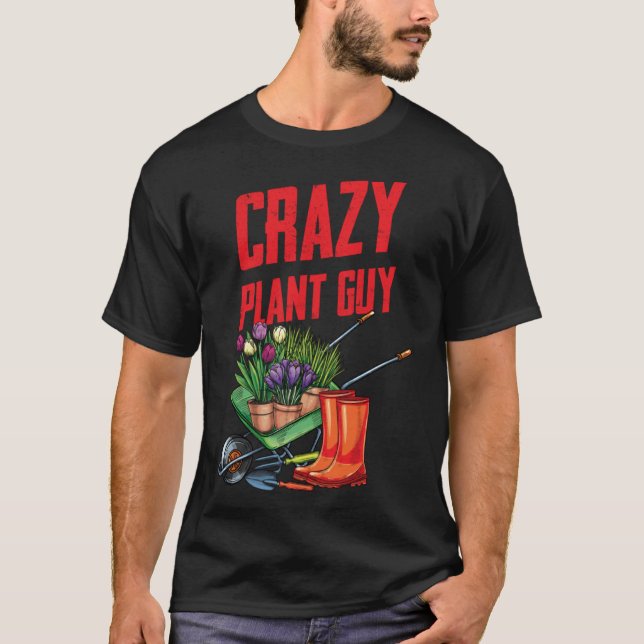 Camiseta Loco Tipo De Planta Marido Divertido Saying Garden (Anverso)