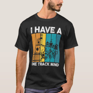 Camiseta Locomotive Rail Road Retro Tengo La Mente De Una P