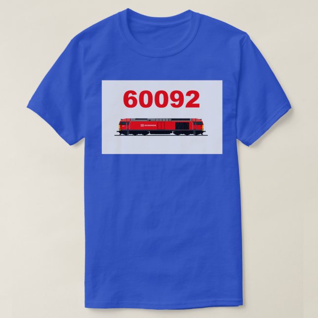 CAMISETA LOCOMOTIVO DE CLASE 60 (Diseño del anverso)