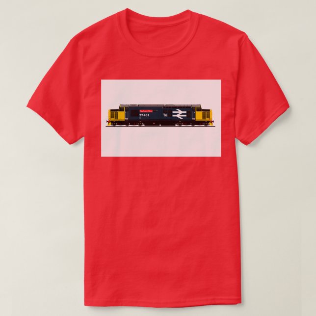 CAMISETA LOCOMOTIVO DE CLASE BR 37 (Diseño del anverso)