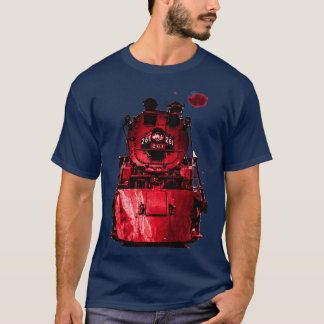 CAMISETA LOCOMOTIVO DE VAPOR ROJO 1