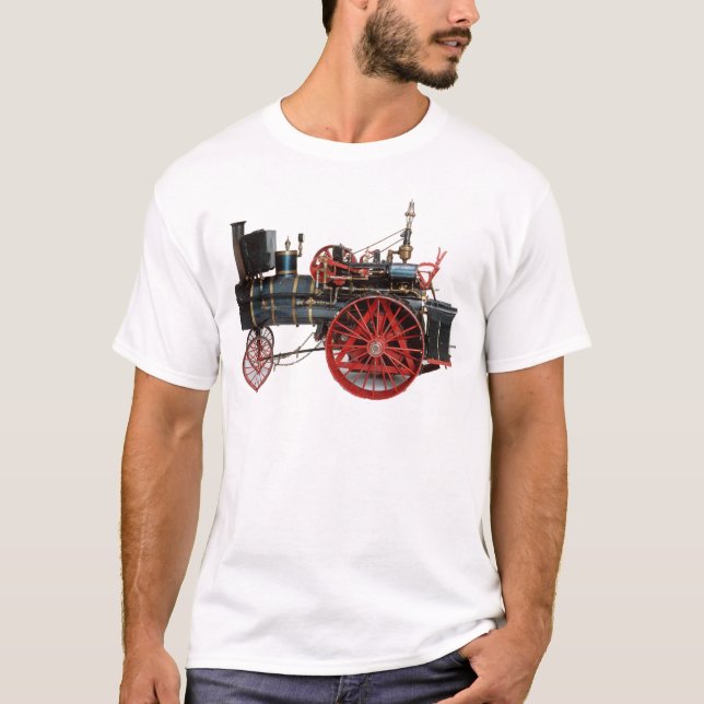 CAMISETA LOCOMOTIVO DE VAPOR VINTAGE (Anverso)