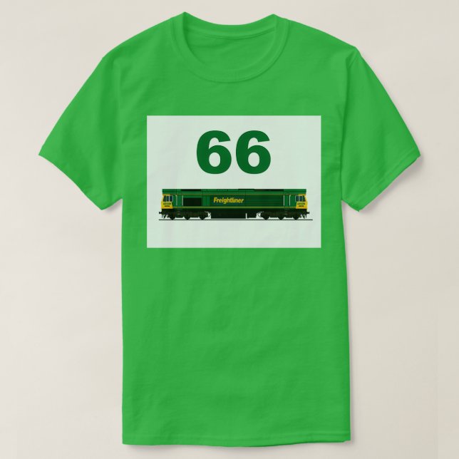 CAMISETA LOCOMOTIVO FREIGHTLINER CLASS 66 (Diseño del anverso)