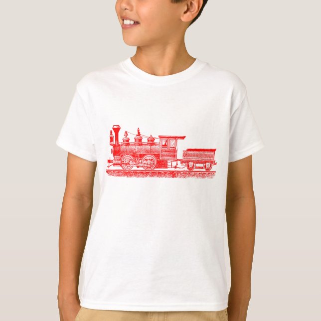 Camiseta Locomotora 02 - Rojo (Anverso)