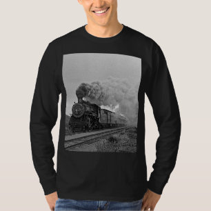 Camiseta Locomotora antigua tren máquina de vapor