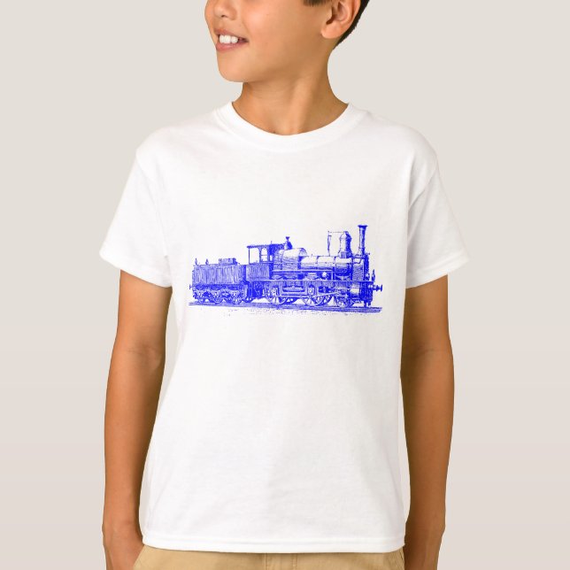 Camiseta Locomotora - Azul (Anverso)