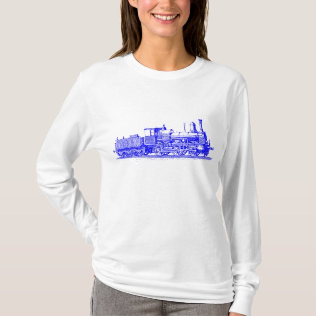 Camiseta Locomotora - Azul (Anverso)