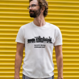 Camiseta Locomotora con coche de carbón personalizado