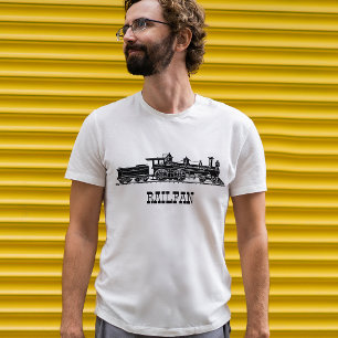 Camiseta Locomotora con coche de carbón personalizado
