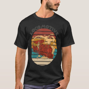 Camiseta Locomotora Conductor Ferrocarril Vapor