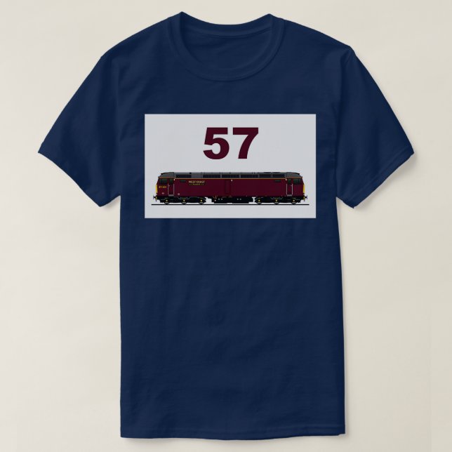 Camiseta Locomotora de clase británica 57 1 (Diseño del anverso)