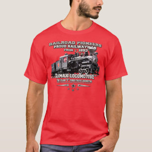 Camiseta Locomotora de clase C Climax locomotora de vapor e