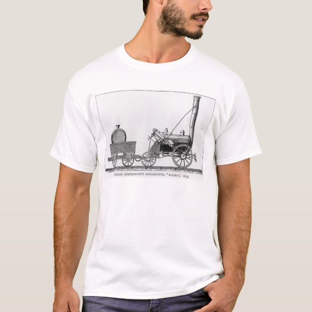 Camiseta Locomotora de George Stephenson, "Rocket", 1829 (Anverso)