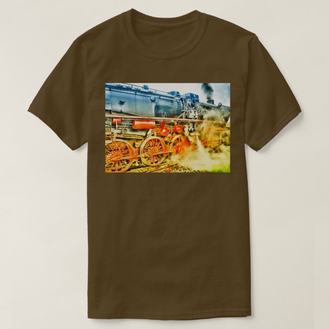 Camiseta Locomotora de vapor 12 (Diseño del anverso)