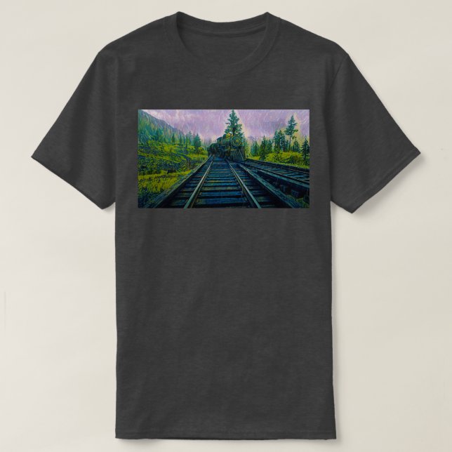 Camiseta Locomotora de vapor 3 (Diseño del anverso)
