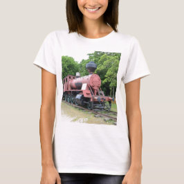 Camiseta Locomotora de vapor americana antigua