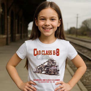 Camiseta Locomotora de vapor C&O Clase H-8 2-6-6-6 Alleghen